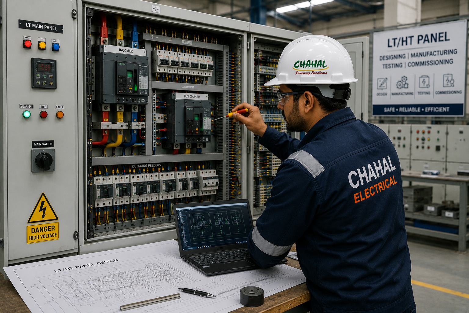 LT/HT Panel Designing & Manufacturing Coordination